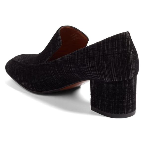 Aquatalia Jilianne Devoure Anthracite Black Suede Textured Pumps 7.5 NIB $395 - Picture 3 of 8